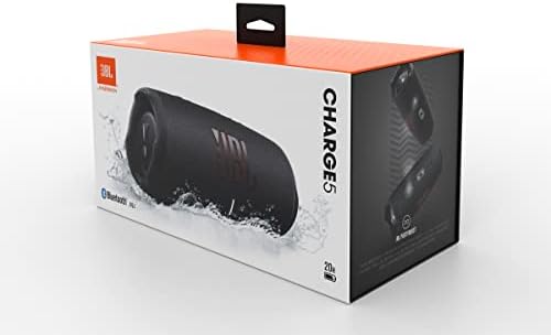 Charge 5 Speaker Bluetooth Portatile, Cassa Altoparlante Wireless Resistente ad Acqua e Polvere IPX67, Powerbank integrato, USB, PartyBoost, Bass Radiator, Fino a 20h di Autonomia, Nero