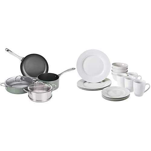 Amazon-Basics-Multi-Function-6-Piece-Non-Stick-Induction-Cookware-Set-Including-Shallow-Pot-Saucepan-Frying-Pan