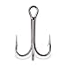 Mustad 3551 Classic Treble Standard Strength Fishing Hooks | Tackle for Fishing Equipment | Comes in Bronz, Nickle, Gold, Blonde Red