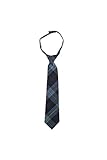 French Toast Adjustable Plaid Tie Boys Blue Red Plaid 8-12 One Size