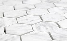 CARRARA HEXAGON SAMPLE - PRODUCT EXCLUSIVE FROM BUILDERS DEPOT DIRECT