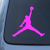 MICHAEL JORDAN AIR - Vinyl Car Decal Sticker #A1624 | Vinyl Color: Pink