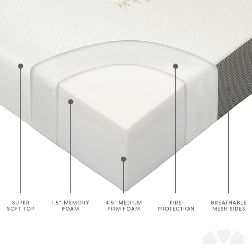 Milliard TriFolding Memory Foam Foldable Memory Foam Mattress with Washable Cover, Queen Size