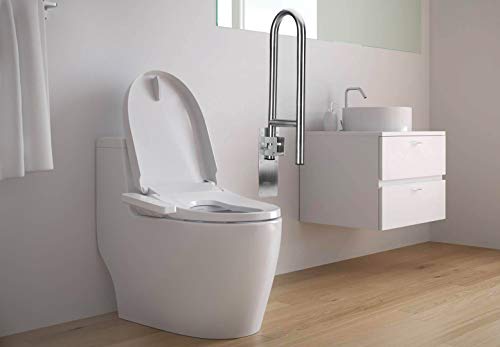 Handicap Grab Bars for Bathroom Toilet Flip Up Grab Safety Bars for Elderly Handicap Shower Stainless Steel Grab Bar Handrails Support Safety Rails Shower Hand Rail Folding Assist Grip Bar - Thumbnail 6