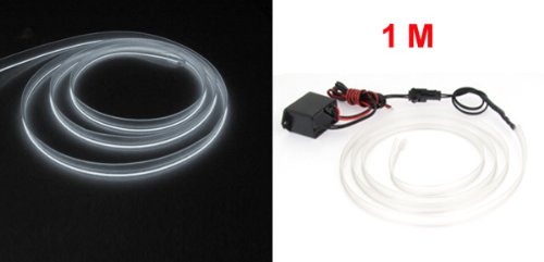 uxcell Ice Blue 1M Sewable EL Wire Light + Controller