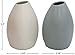 Amazon Brand – Rivet Modern Stoneware Vases, 2-Piece Set, 5.2