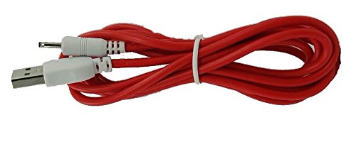 Red Color 1.8 Meter (6 Feet) Long Data and Charging Cord for NABI 2 II NABI2-NV7A and NABI2-NVA (USB-DC-RD-2M)