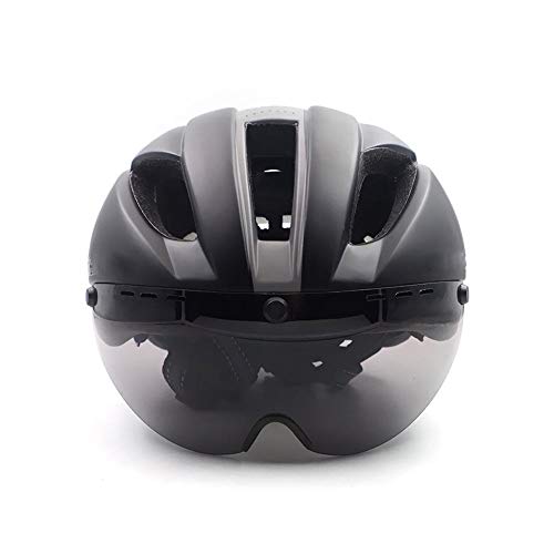 Helm HAOAYOU Aero helm tt tijdrit fietshelm voor heren dames bril race racefiets helm met lens - Image 5