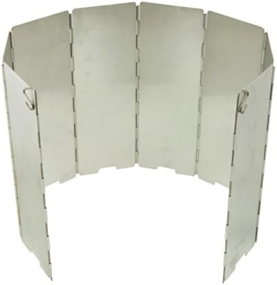 Outdoor 8 Pcs Wind Shield Stove Protector Cookware Backpacking Hiking Camping Picnic