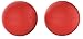 Physix Gear Sport Lacrosse Ball Set of 2 - Best Deep Tissue Massage Balls for Trigger Points, Plantar Fasciitis Neck & Back Pain - Roller for Rehab, Acupressure Foot Reflexology & Myofascial (RED 2PK)