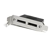 StarTech.com 2 Port Low Profile SATA to eSATA Plate Adapter - F/M (ESATAPLT2LPM)