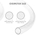 Clear Vinyl Tubing Flexible PVC Tubing, Hybrid PVC Hose, Heavy Duty and Lightweight, by 1/2 Inch ID, 25-Feet Length