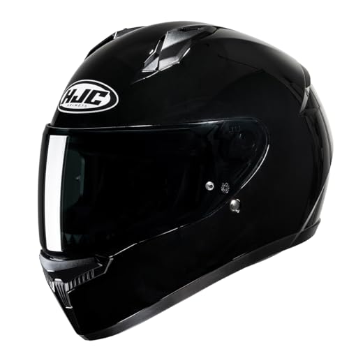 HJC, C10 Full Face Motorcycle Helmet Metal Black, S