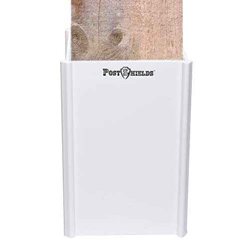 Post Shields Post Sleeve Post Protector Protects Mailbox, Deck & Fence Posts from Lawn, Grass & Yard Maintenance Equipment - Fits 4x4 Wood & Metal Posts - No Tools, Screws or Nails Needed - Thumbnail 7