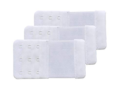 SAMGU Women's Bra Extenders 3 Hook Elastic Stretchy Bra Extension Strap