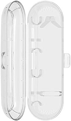 Clear White Color Plastic Travel Case Carrying Cover Storage Bag for Oral-B Pro 1000 /2000/3000 Power Rechargeable Electric Toothbrush.