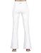 ODODOS Power Flex Boot Cut Yoga Pants Tummy Control Workout Running 4 Way Stretch Boot Leg Yoga Pantss with Hidden Pocket,White,Large