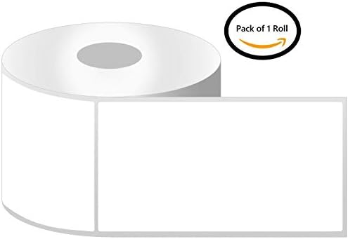 Home Cube Self Adhesive Direct Thermal Barcode Labels Stickers - 4" X 6" ( 100x150 mm = 400 Lables Each Roll) 1" Core, 1 up used for Printing Amazon Seller Flex & Other E-Commerce Shipping Lables - Pack of 1 Roll