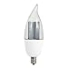 Euri Lighting Flickering Flame Bulb ECA9.5-1120fc LED CA9.5, Warm White (2200K), Non-Dim, 1W (10W Equal), 50 lm, 120 Degree Angle, UL, One Count