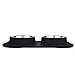 Large Dog Bowl, JISIMI Two 2 x 51 Ounce Stainless Steel Dog Bowls Pet Bowl Feeding Station with Anti-Spill Non-Skid Bone Shape Silicone Mat for Medium to Large Dogs