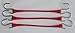 3-piece 20" Rubber Tie Down Heavy Duty Motorcycle Car Truck Bungee Straps Cords