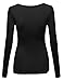 MBE Women's Lightweight Daily Casual Basic Crewneck Long Sleeve Tee