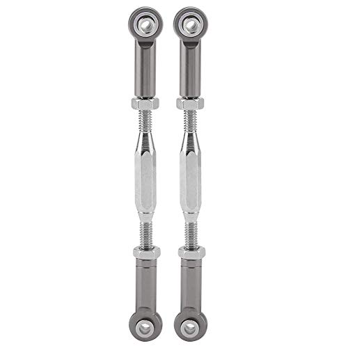 dilwe rc truck steering rods, 2 pcs aluminium alloy steering linkage rods for traxxas slash 1/10 scale rc truck remote control car spare part accessory 
