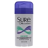 Sure Original Solid Anti-Perspirant and Deodorant, Unscented, 2.7 Ounce