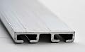 Garage Door Weather Seal Retainer - Flat Length: 4-55" Lengths, Size: 1-5/8" Aluminum