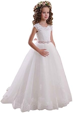 Aprildress Lace Flower Girl Dress First Communion Dresses For Wedding Party