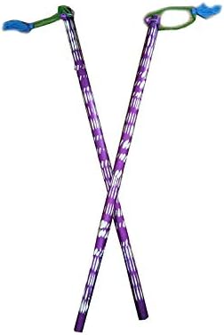 Starnk Aluminuim Dandiya Purple and White Dandiya Sticks for couple, Special Navaratri Ocassion 12 Inch
