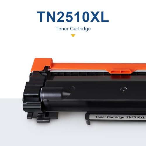TN2510XL TN2510 TN-2510XL Toner Cartridge Compatible for Brother TN-2510 TN 2510XL 2510 XL for Brother DCP-L2627DWE HL-L2400DWE DCP-L2665DW MFC-L2835DW DCP-L2660DW MFC-L2800DW With Chip (2 x Black)