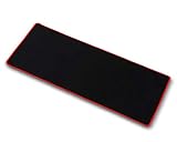 OPCC high Grade Thick Official Big Mouse pad Game Mouse pad Extended Edition Cloth Gaming Mouse Mat 23.6"11.8"0.12" Functional Non-Slip Rubber Base (red)