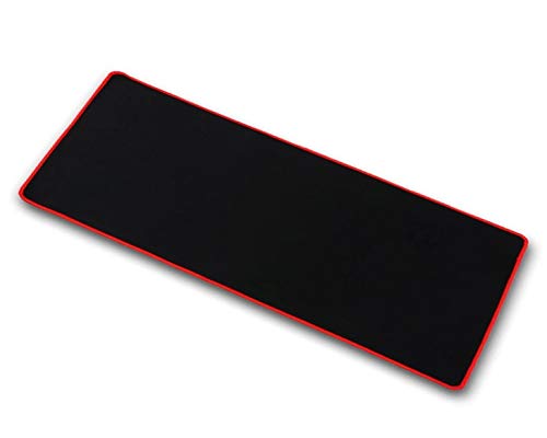 OPCC high Grade Thick Official Big Mouse pad Game Mouse pad Extended Edition Cloth Gaming Mouse Mat 23.6"11.8"0.12" Functional Non-Slip Rubber Base (red)