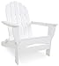 POLYWOOD AD7030WH Classic White Oversized Curveback Adirondack Chair
