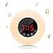 Wake-Up Light Sunrise Alarm Clock Radio with Sunrise Sunset Simulation, Dual Alarm, 4.2 Bluetooth Speaker, 3 Natural Sounds, AM/FM Radio, Snooze Function and Bedside Lamp