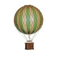 Hot Air Balloon Replica - Authentic Models Floating in the Air - Color: True Green