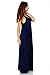 Simply Ravishing Casual Maxi Boho Harem Spaghetti Strap Dress, X-Large, Navy