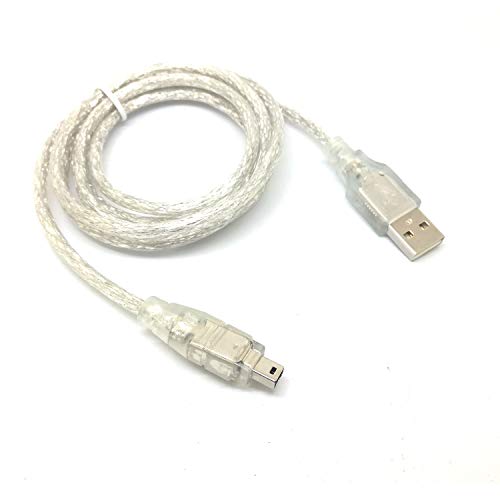 GuangMaoBo USB A Male Data Cable Firewire IEEE 1394 iLink for Mini DV HDV Camcorder to Laptop Computer Pc to Edit PC thinkpad MAC MacBook Cord Copy Play Video -for MacBook PRO THINKPAD HP DELL Laptop