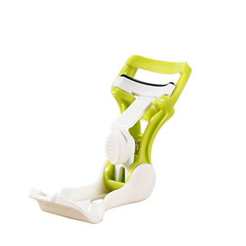 Lurrose Mini Hair Extension Eyelash Curler Plastic Holder Makeup Tools(White)