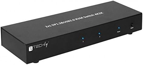 Techly 101928 KVM Switch 2 Ports DisplayPort1.2 for Dual Monitor Black - Image 4