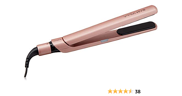 Sam Villa SLEEKR Plancha alisadora profesional, turmalina de cerámica,  plancha plana iónica, para cabello rizado, ondulado y recto, placas  revestidas sin enganches, control de calor de precisión, temperatura máxima  de 410 ° : Belleza y  - Amazon.com