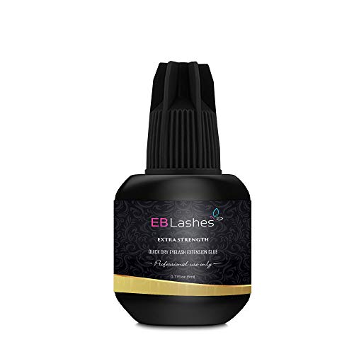 EB Lashes Extra Strong Eyelash Extension Glue Adhesive For Professional Or Experienced Lashers For Individual EyeLash Extensions: Drys in 1-2s with 6-7 Week Retention 5ml