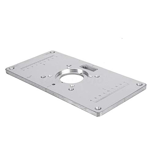 New-look Router Table Insert Plate Multifunctional Aluminum Insert Plate The Trim Panel Woodworking Fine Tuning Engraving Machine Alloy Router Table Insert Plate for Woodworking