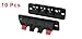uxcell 10Pcs PCB Mount 1 Row Vertical 4 Position 4 Pin Speaker Terminal Connector