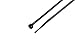 South Main Hardware 848100 4 Inch 100-Pack, 18-Lb Test, Small, Black Uv Cable Ties, 100 Tie