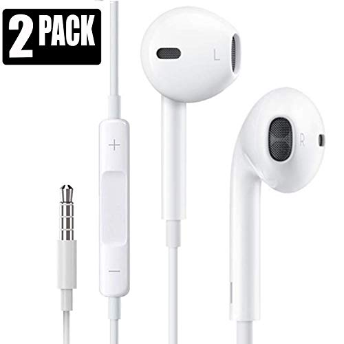 Earphones/Earbuds/Headphones, Premium Noise Isolation Headsets Heavy Bass Earphones with Microphone Compatible with with iPhone ipad iPod Samsung Huawei Android Smartphones Tablets MP3 Players etc.