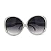 Wavy Curly Drop Temple Extra Large Round Butterfly Sunglasses