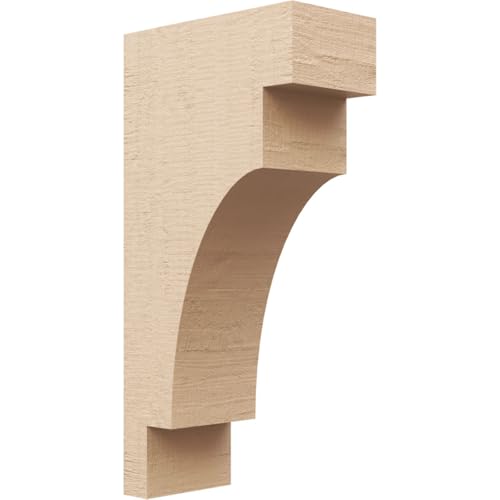 Timberthane Rough Cedar Faux Wood Mediterranean Corbel, 6"W x 12"D x 24"H, Prim…