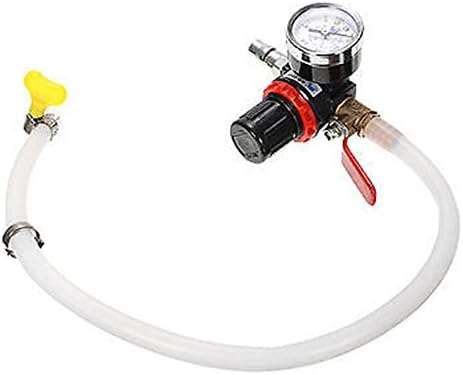 Soldmore7 Pressure Tester,Universal Leak Pressure Tester Water Tank Detector Gauge Portable Car Radiator,Automotive Cooling System Tester Car Truck Water Tank Detector Checker Tool